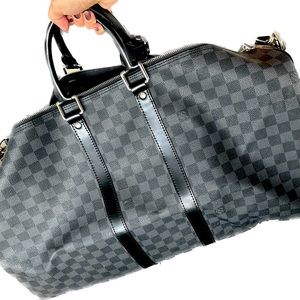 Louis Vuitton - Black and Charcoal Damier Graphite Coated Canvas - Travel Bag